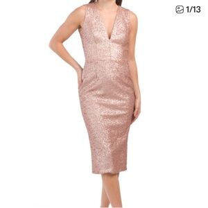 Elegant Pink Sequin Dress, Glinda inspired, perfect for Wicked Party